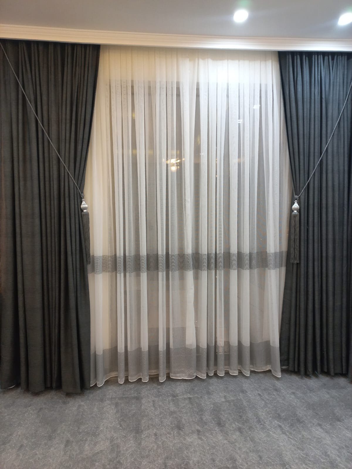 Mavi sade yatak odası