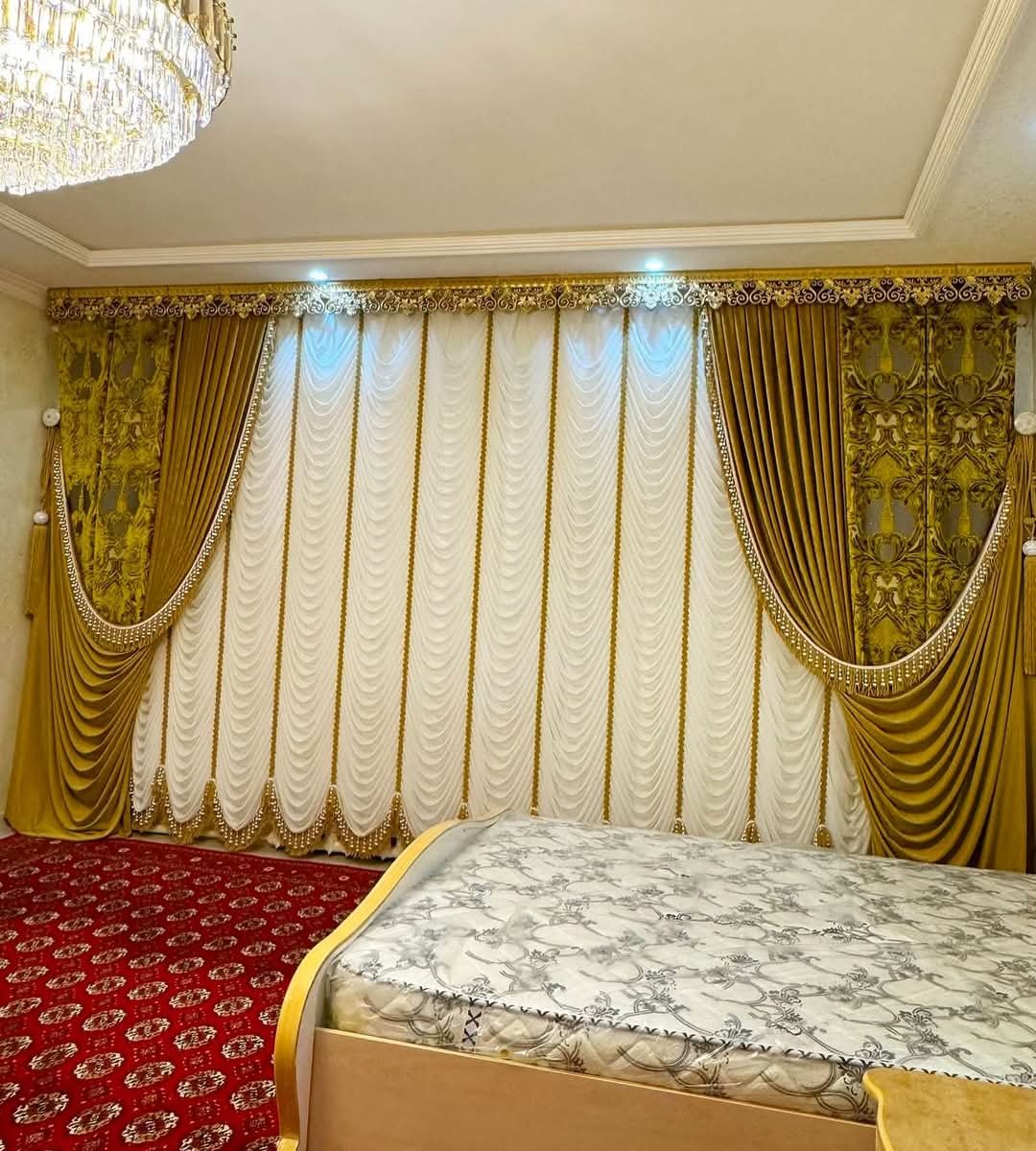 Siyah gri modern perde