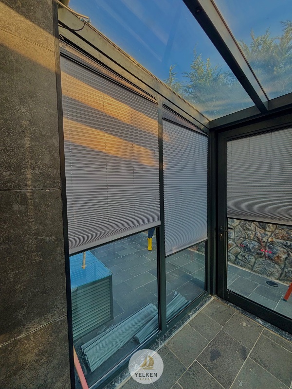 Cam Balkon Plise Perde